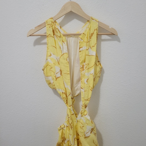 FAITHFUL THE BRAND Anthropologie Linen Cut-Out Mini Dress - Picture 9 of 14